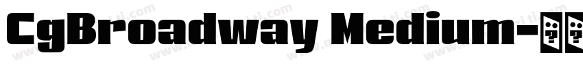 CgBroadway Medium字体转换